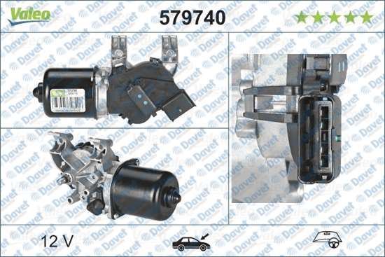 VALEO 579740 Silecek Motoru On Citroen C2 - C3 03-  ####